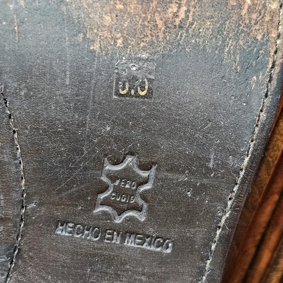 DV By Dolce Vita Brown Leather Equestrian Riding Knee High Rustic Tall Boots 8.5 - Picture 16 of 16